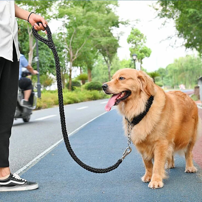 Large Dog Leash Traction Rope with Heavy Duty Buckle