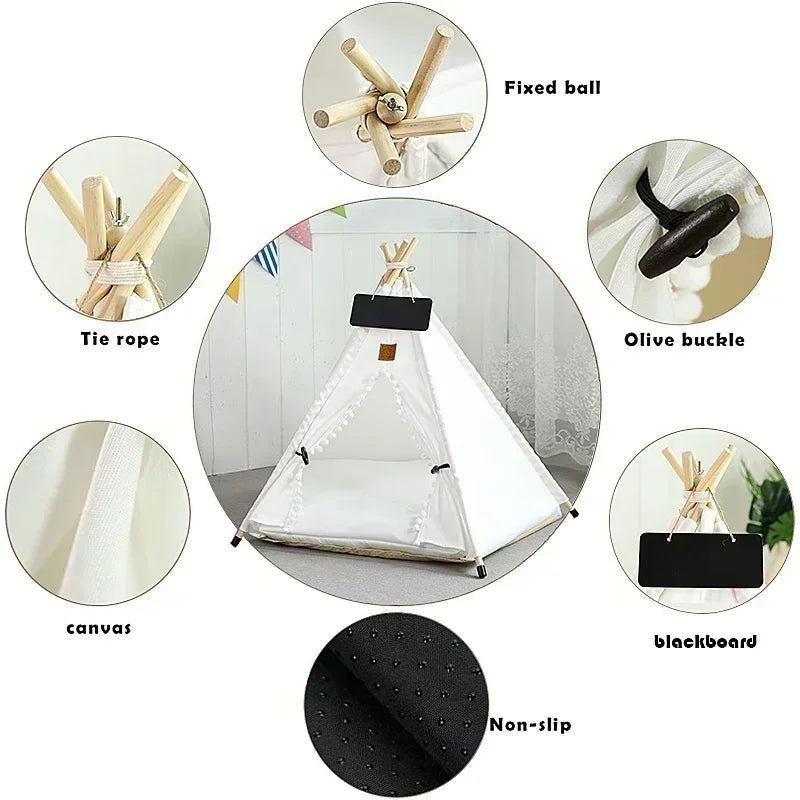 Pet Teepee Tent ,Portable ,Removable and Washable