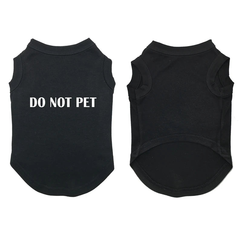 Summer Letters Printed Dog Clothes Vest