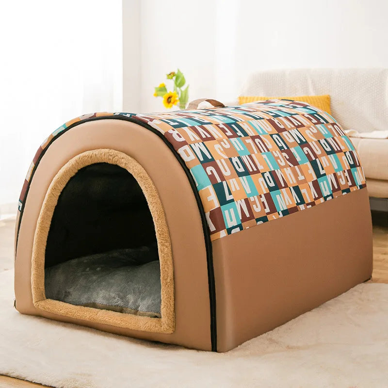 Removable Dog & Cat Warm House Washable Pet bed