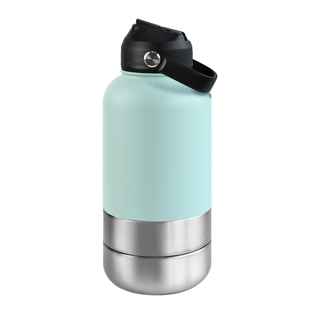 OKKPETS 3 in 1 Stainless Steel  Water Bottle