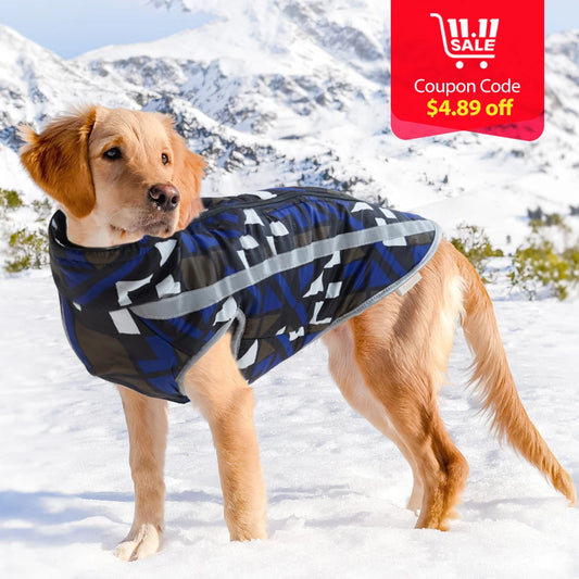 Winter Dog Down Jacket , Windproof  Warm Vest Coat ,snowsuit