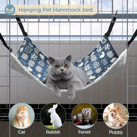 2Pcs Cat Hanging Hammock