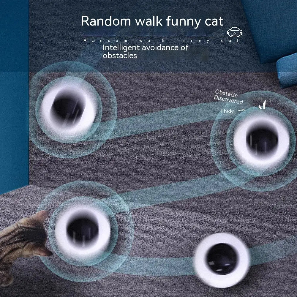 Cat Toy Smart Teaser UFO Pet Turntable