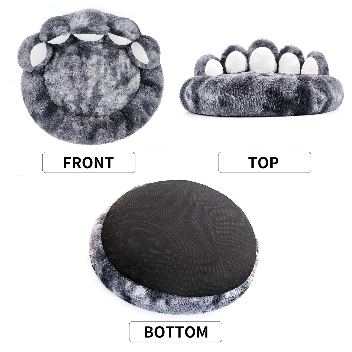 Cozy Comfy Pet Dog Bed Paw Shape Warm Dog cushion Bed