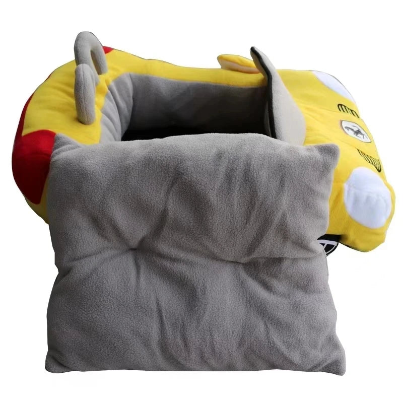 Car Shape Luxury Dog & Cat Bed ,Warm Sofa