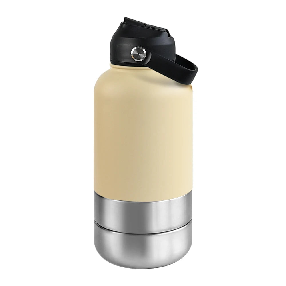 OKKPETS 3 in 1 Stainless Steel  Water Bottle