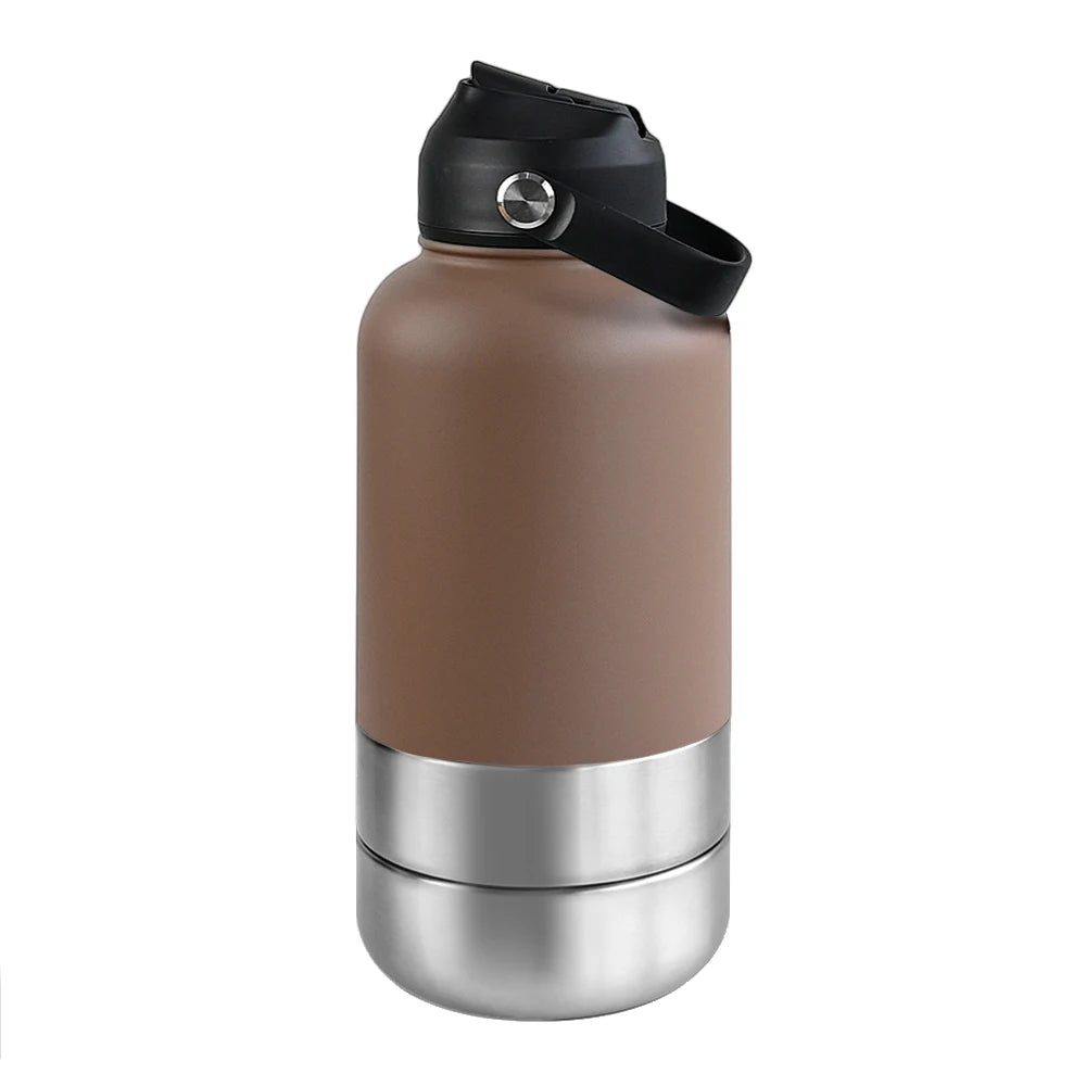 OKKPETS 3 in 1 Stainless Steel  Water Bottle