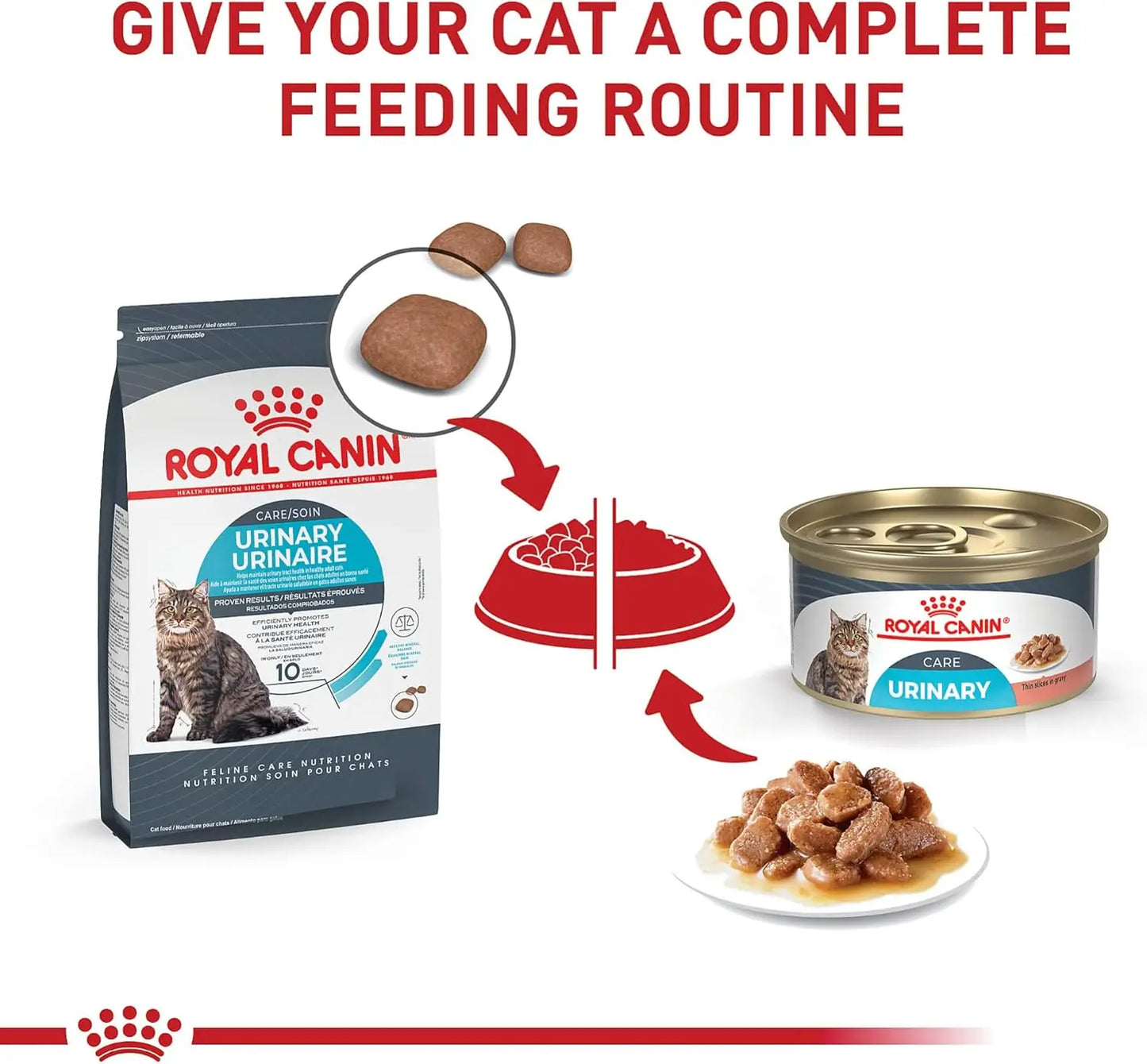 Royal Canin Feline Urinary Care Thin Slices in Gravy Wet Cat Food, 3 oz can (24-count)