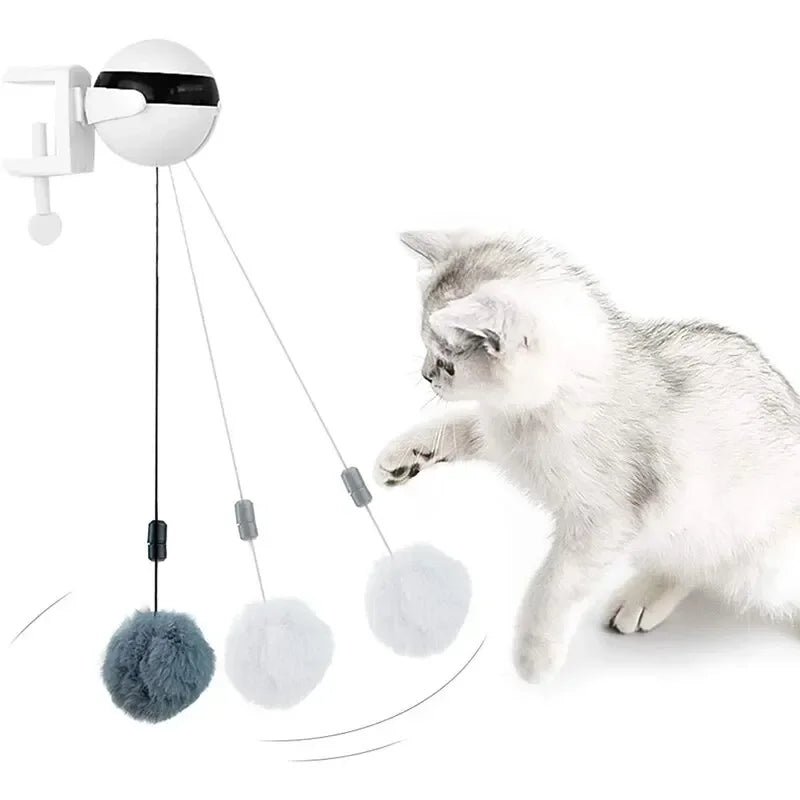 Electronic Motion Cat Toy , YoYo Lifting Ball