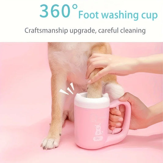 Portable Dog&Cat Foot Washer Presser Foot Cleaning Cup