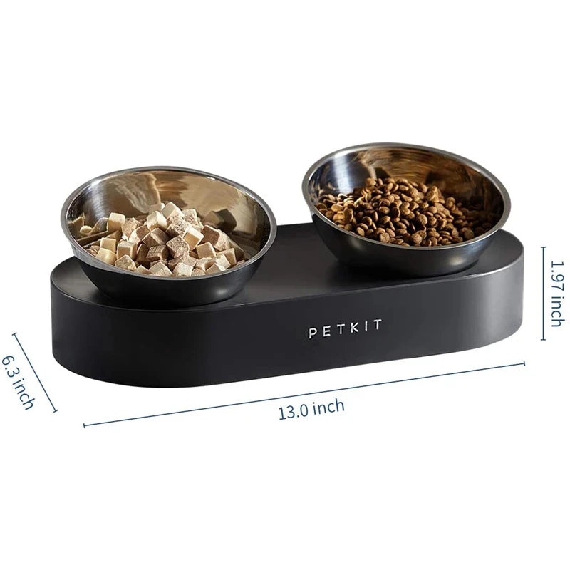 New Stainless Steel Non-Slip Pet Bowl Double Feeder