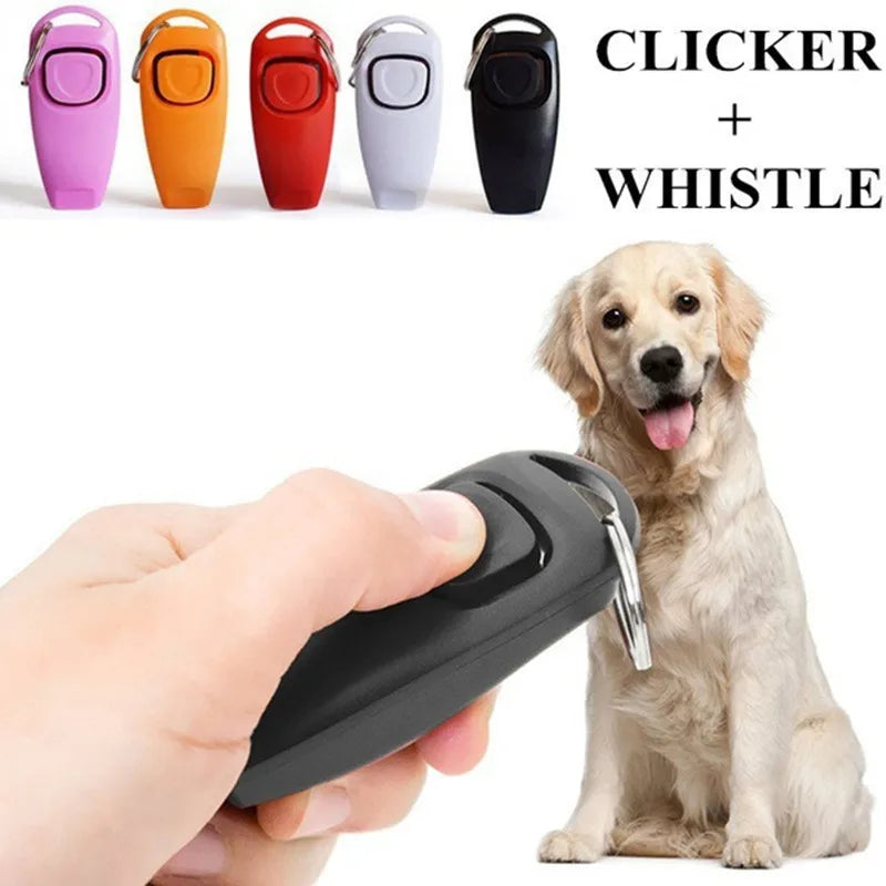 2 In 1 Pet  Clicker, Whistle Clicker for stop barking