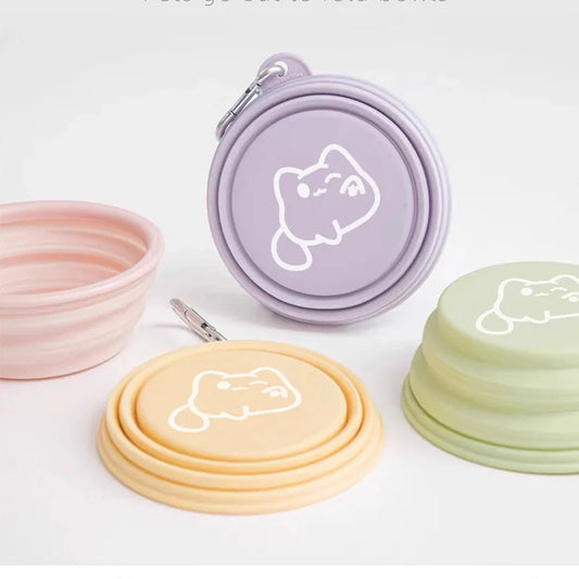 Pet Folding Silicone Bowl 350ML