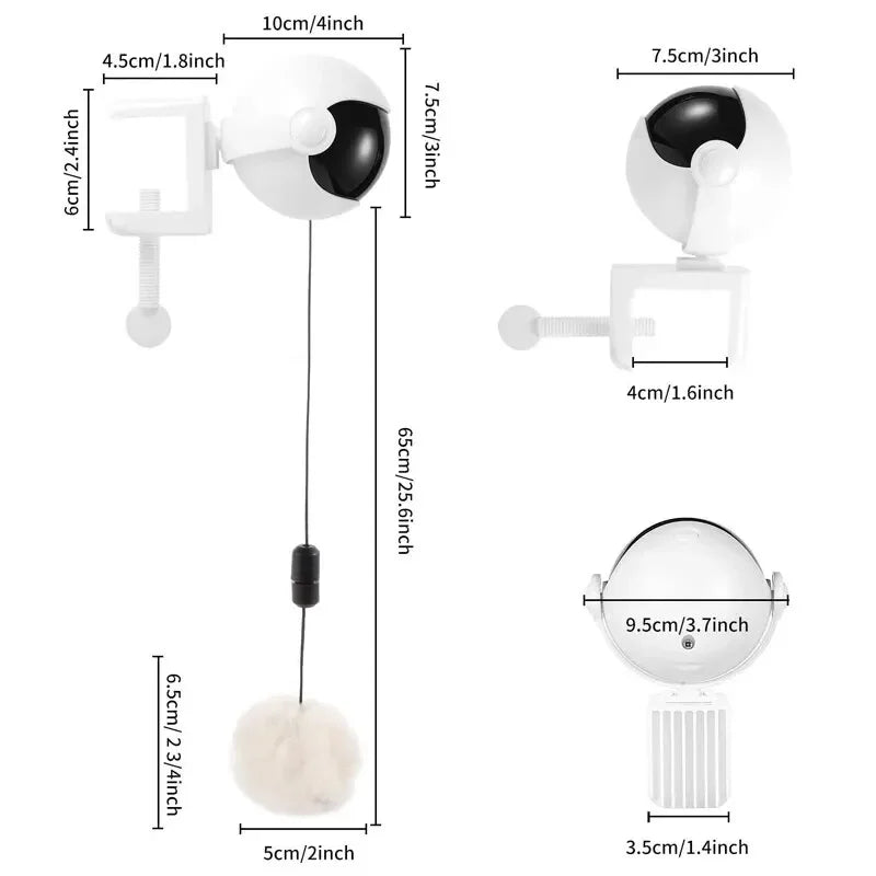 Electronic Motion Cat Toy , YoYo Lifting Ball