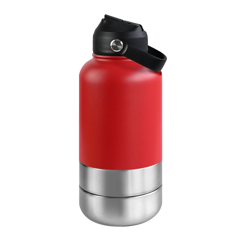 OKKPETS 3 in 1 Stainless Steel  Water Bottle