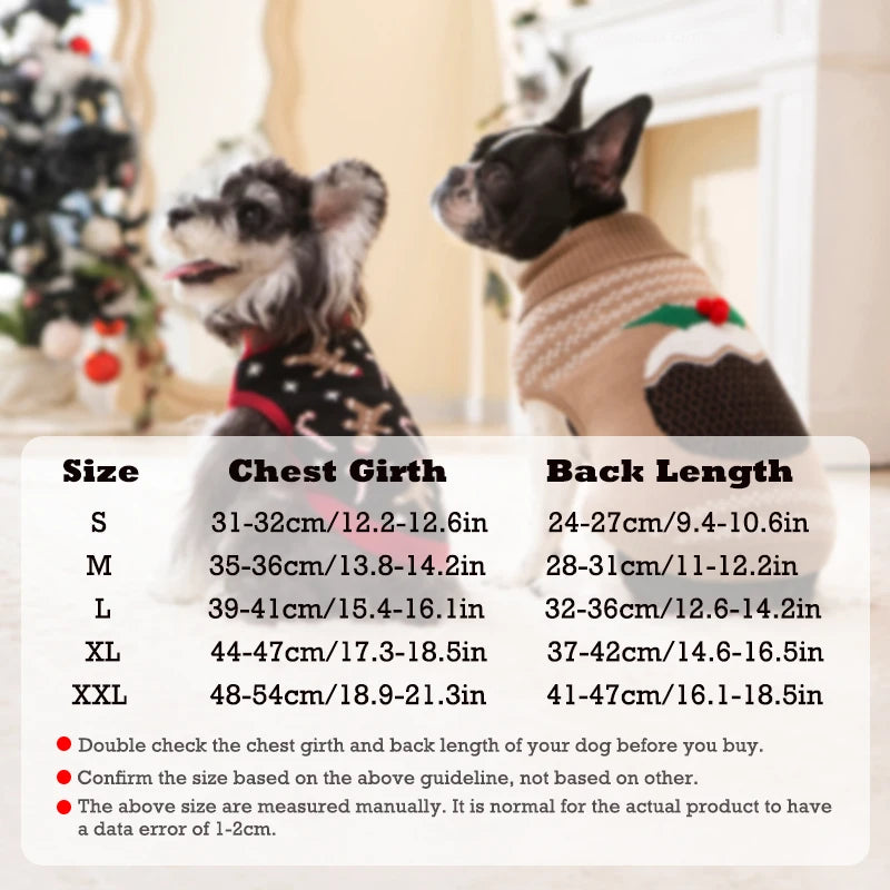 Puppy Knit New Year Dog clothe