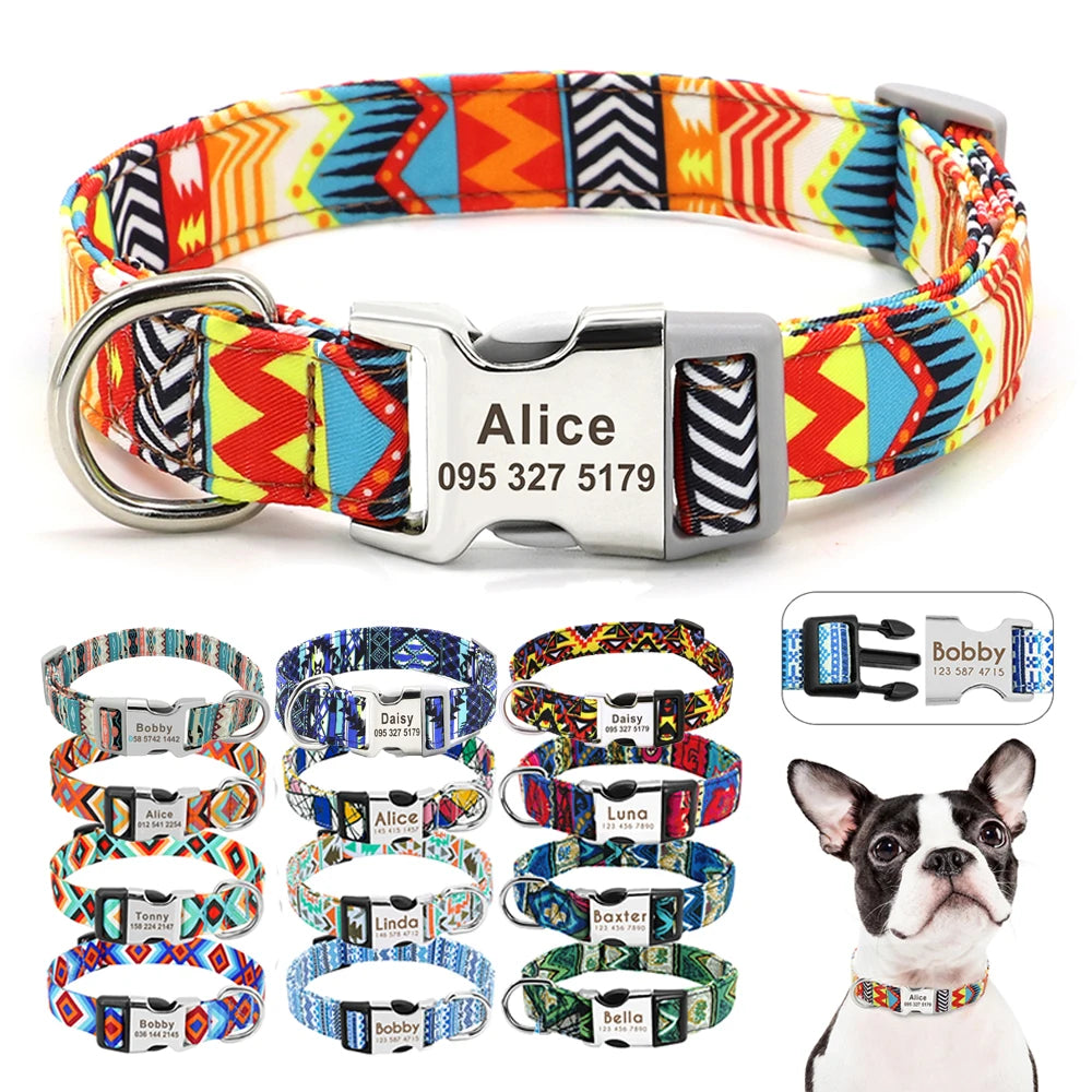 Adjustable Nylon Dog Collars