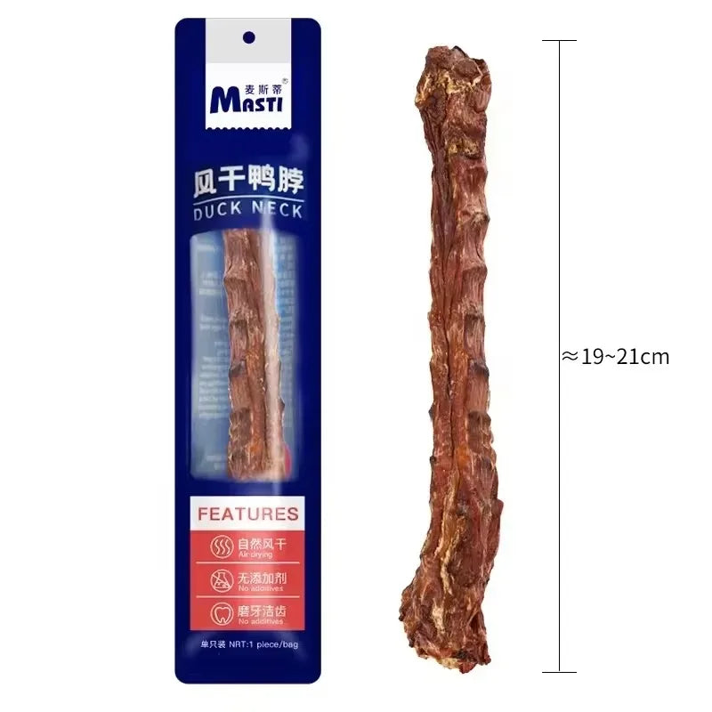 Dog Snacks Dried Duck Neck with Vitamins and Minerals Nutrition High Protein Dog Chew