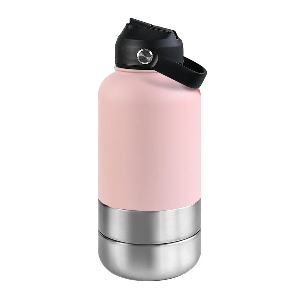 OKKPETS 3 in 1 Stainless Steel  Water Bottle