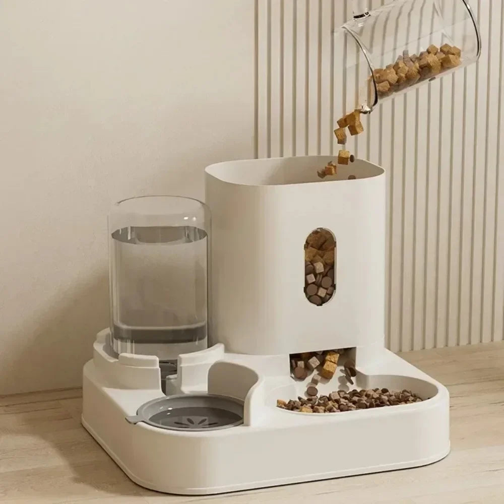 Automatic Pet Feeder, with Water Fountain