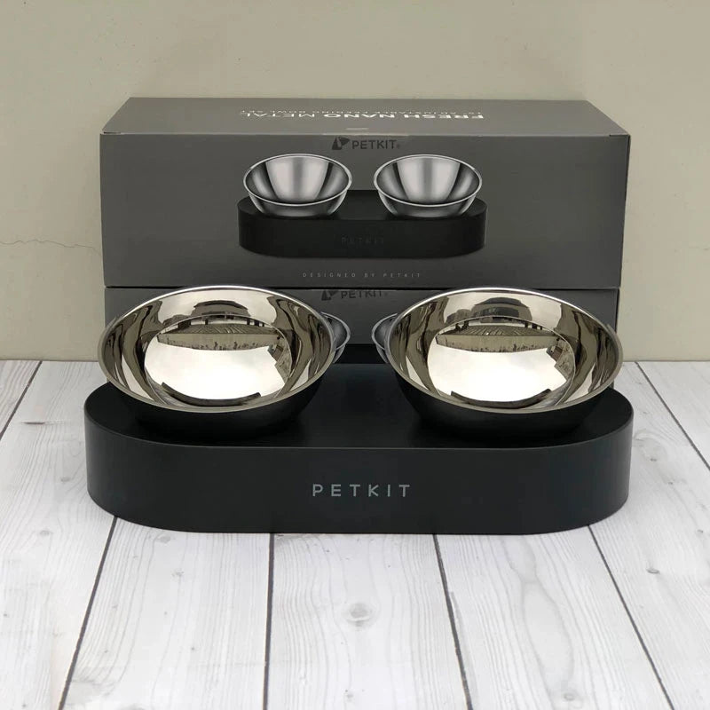 New Stainless Steel Non-Slip Pet Bowl Double Feeder