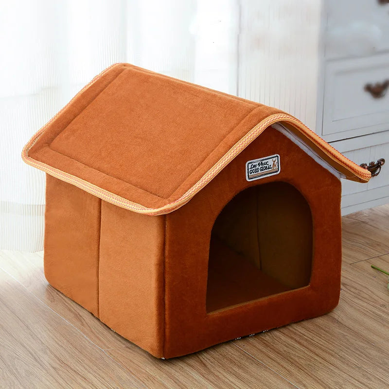 Foldable Dogs & Cat  House Kennel Nest Bed