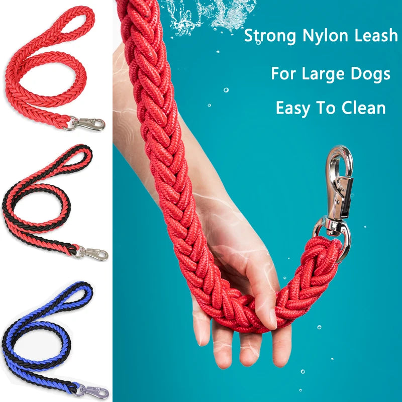 Large Dog Leash Traction Rope with Heavy Duty Buckle