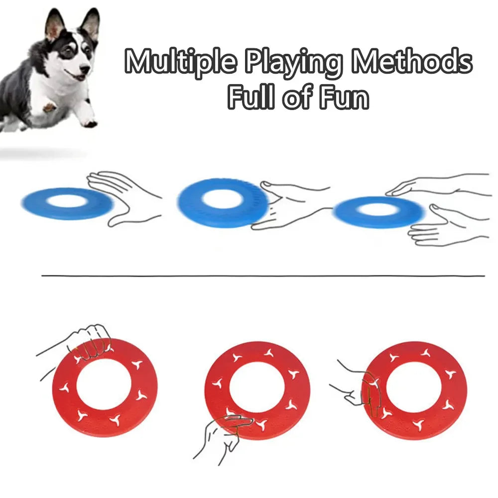 Interactive Throwing Flying Disc  Bite Resistant Puppy Chew Toys