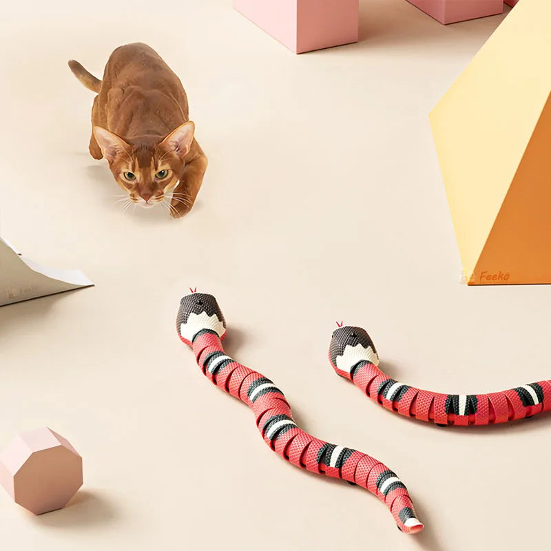 Smart Sensing Snake Cat Toys, Electric Interactive Toys for Cat