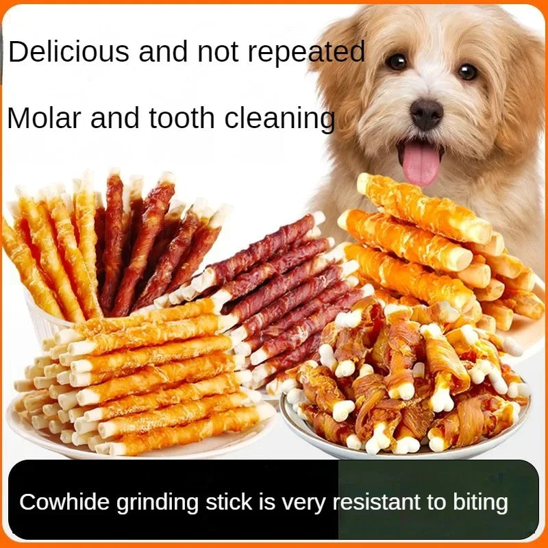 Multiple flavors of dog snacks bite , 5bags