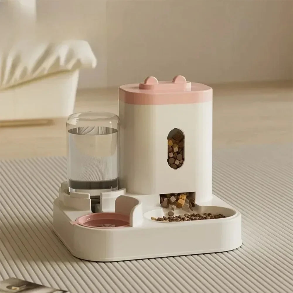 Automatic Pet Feeder, with Water Fountain