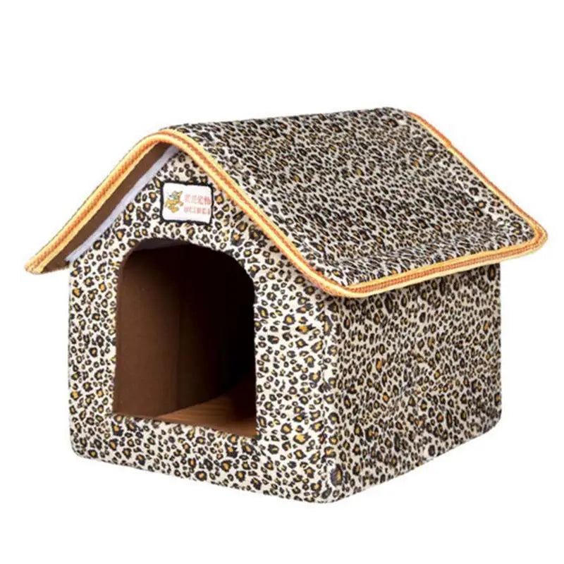 Foldable Dogs & Cat  House Kennel Nest Bed