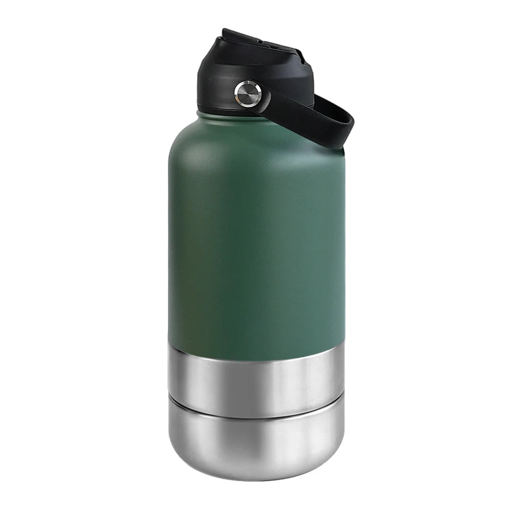 OKKPETS 3 in 1 Stainless Steel  Water Bottle