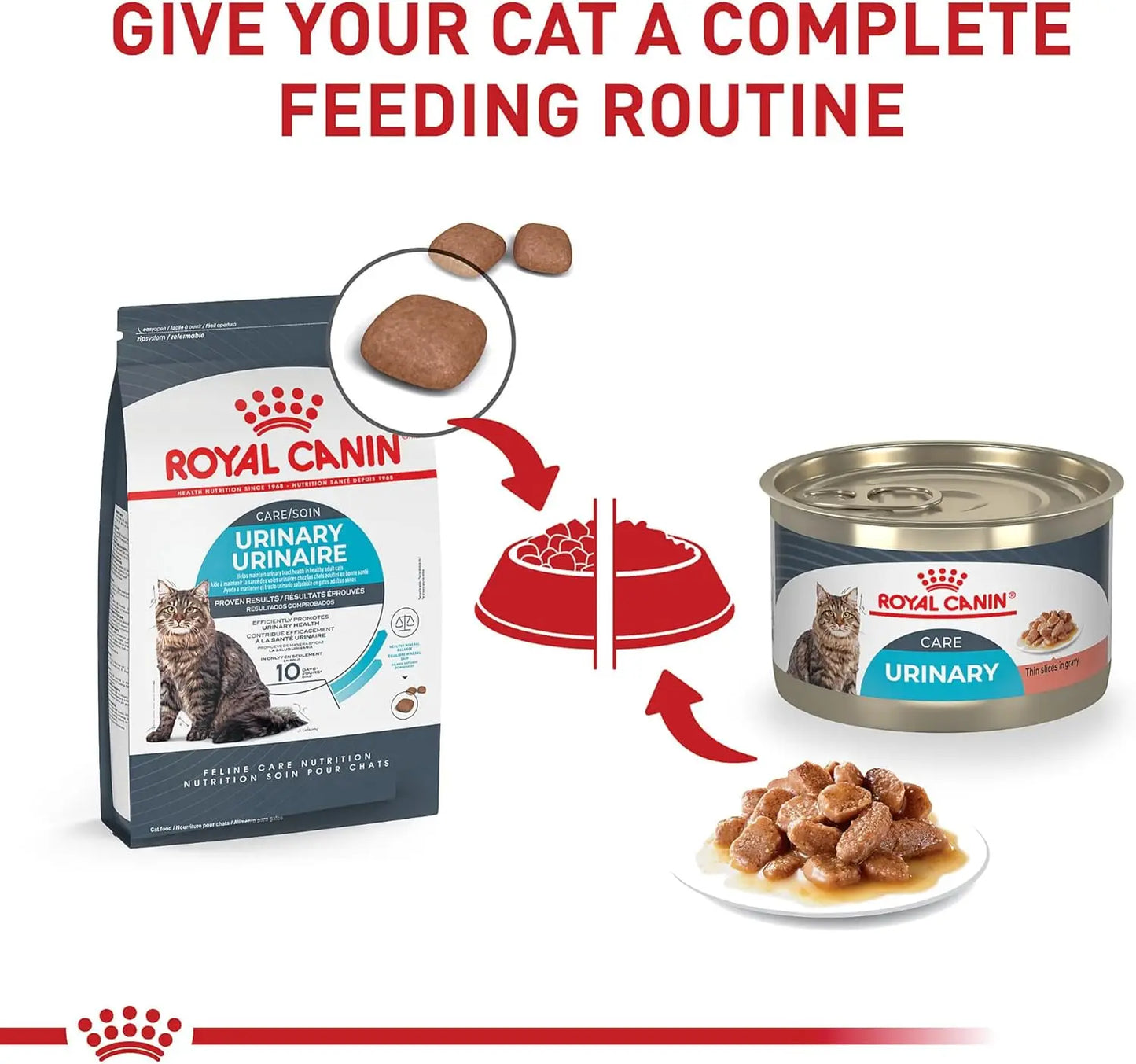 Royal Canin Feline Urinary Care Thin Slices in Gravy Wet Cat Food, 5.1 oz can (24-Count)