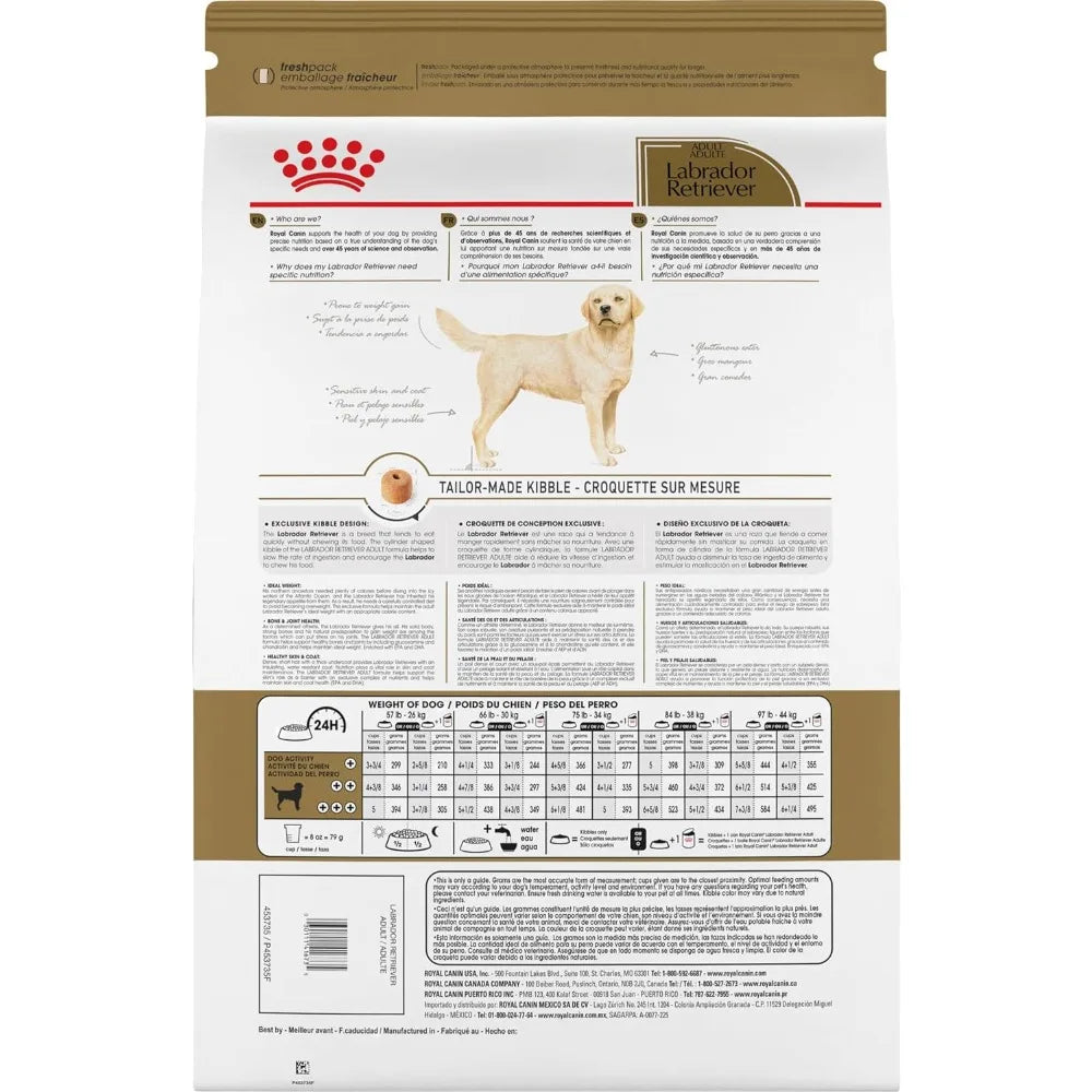 Labrador Retriever Adult Dry Dog Food, 30Lb/13.6Kg bag