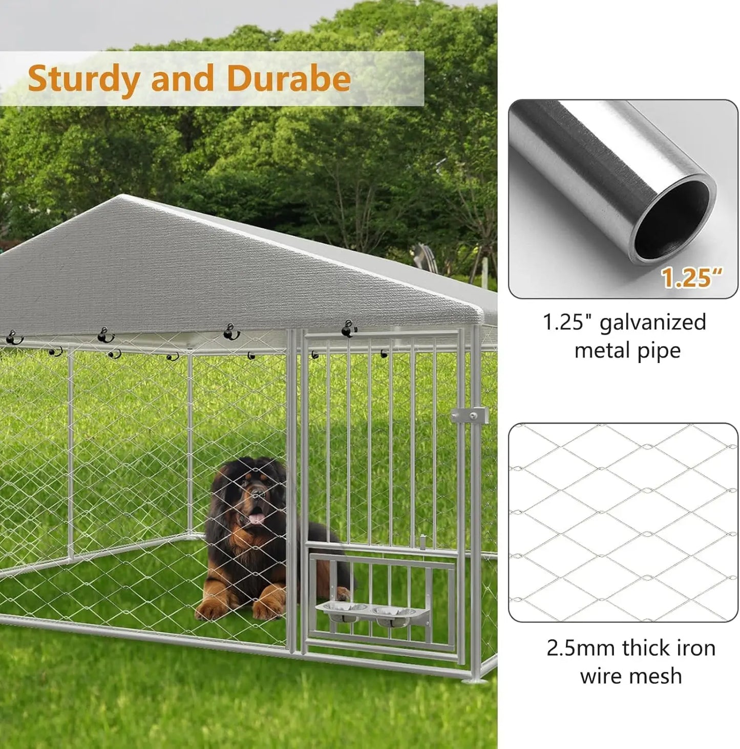 10x10 Large Outdoor Dog Kennel