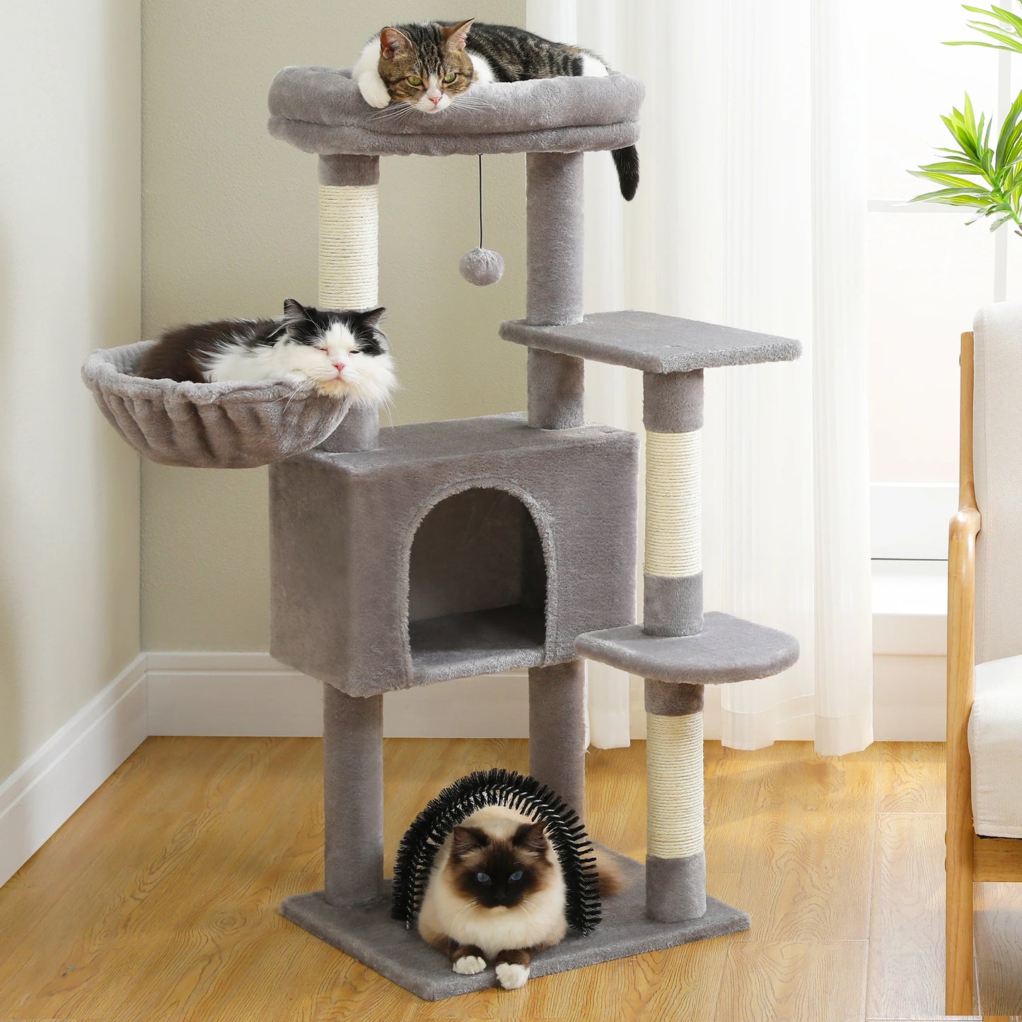 Cat Tree with Tower condo for Indoor Cats