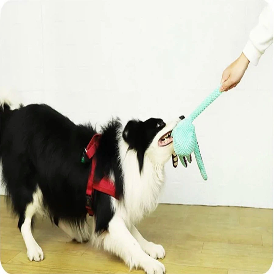 Dog pet plush octopus toy interactive sound anti-demolition