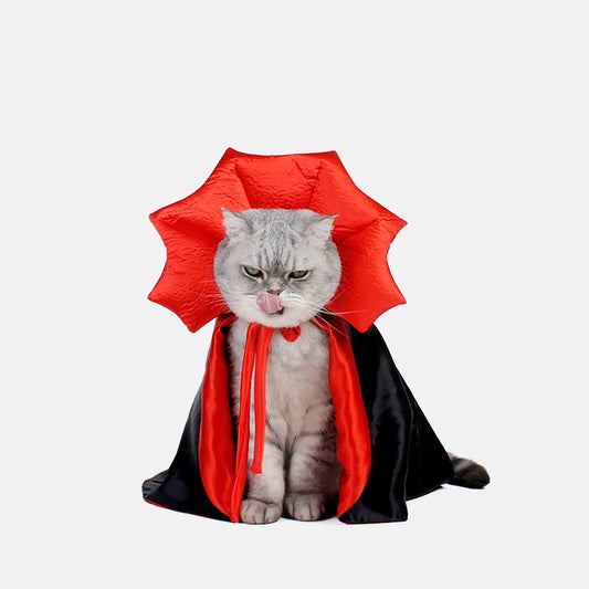 Cute Halloween Pet Costumes Cosplay Vampire Cloak For Small Dog & Cat Kitten