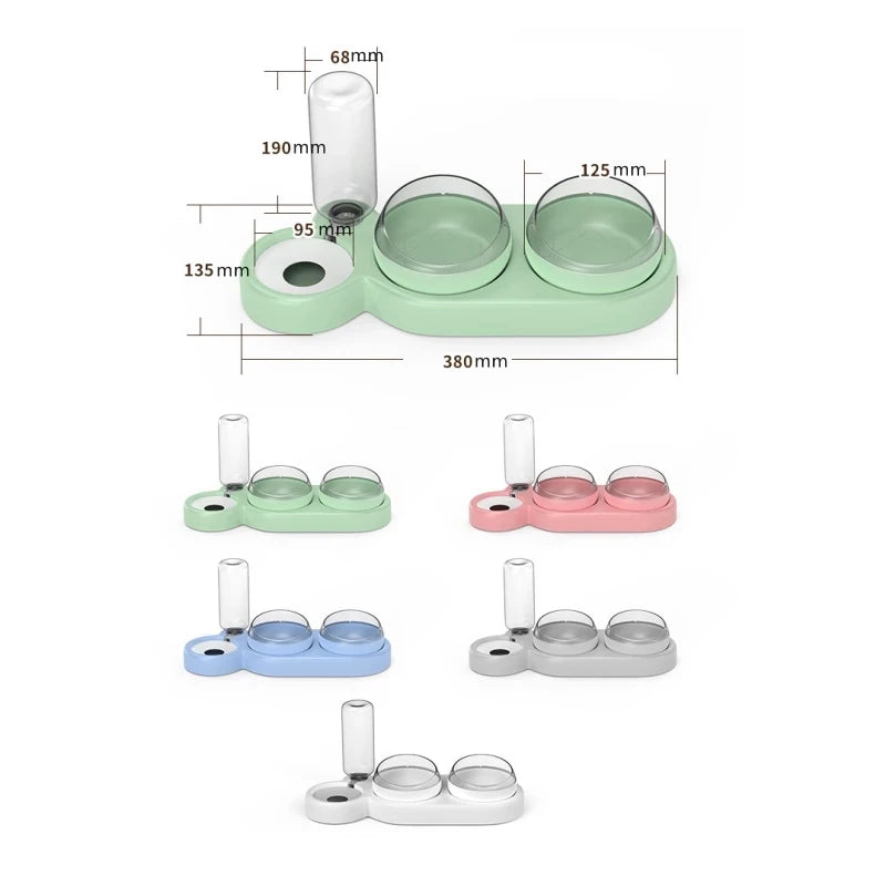 Double Bowls Water Automatic Feeder