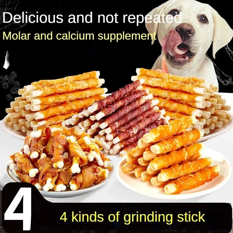 Multiple flavors of dog snacks bite , 5bags