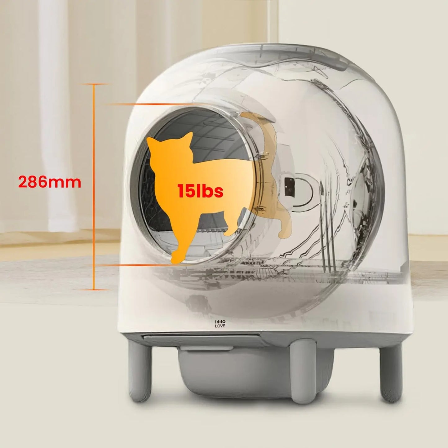 Self Cleaning Automatic Cat Litter Box with APP and Remote Control