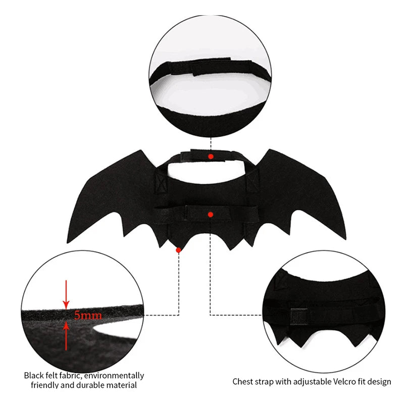 Fashion Pet Clothes Bat Wings Costume