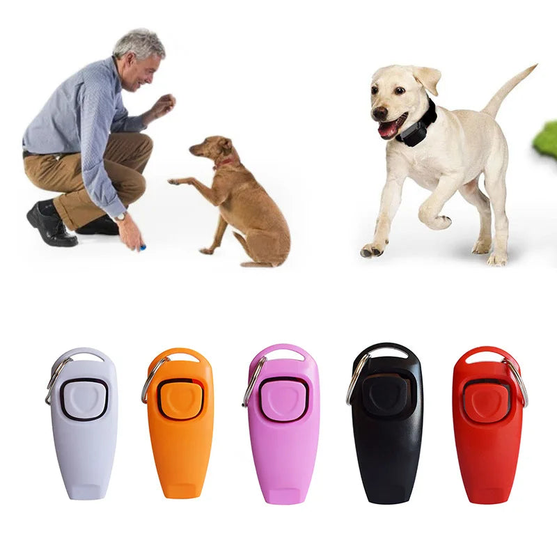 2 In 1 Pet  Clicker, Whistle Clicker for stop barking