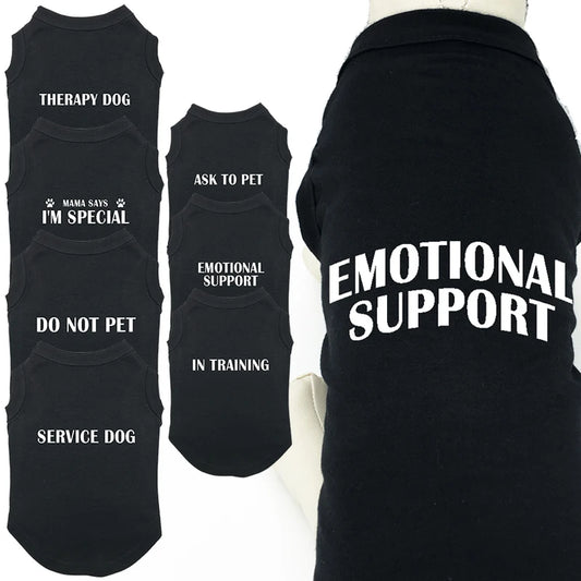 Summer Letters Printed Dog Clothes Vest