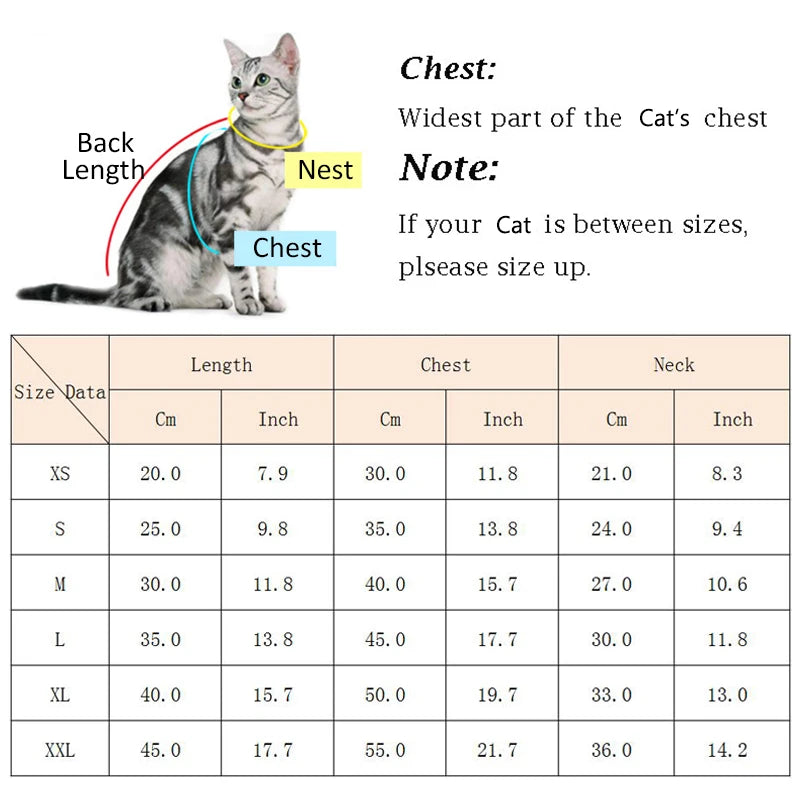 Cute Sphynx Cat Shirt Vest for Cats , Breathable Pet Clothe