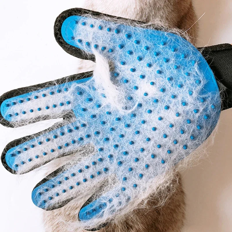 Pet Hair Remove Gloves Rubber  Grooming Hair  Brush