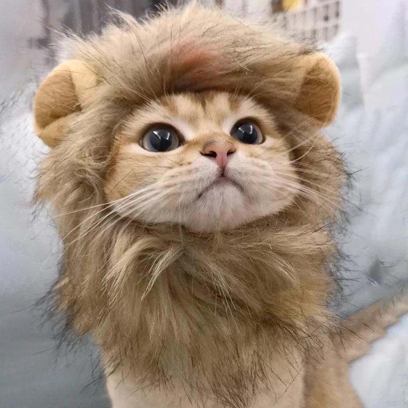 Pet Lion Mane Headgear