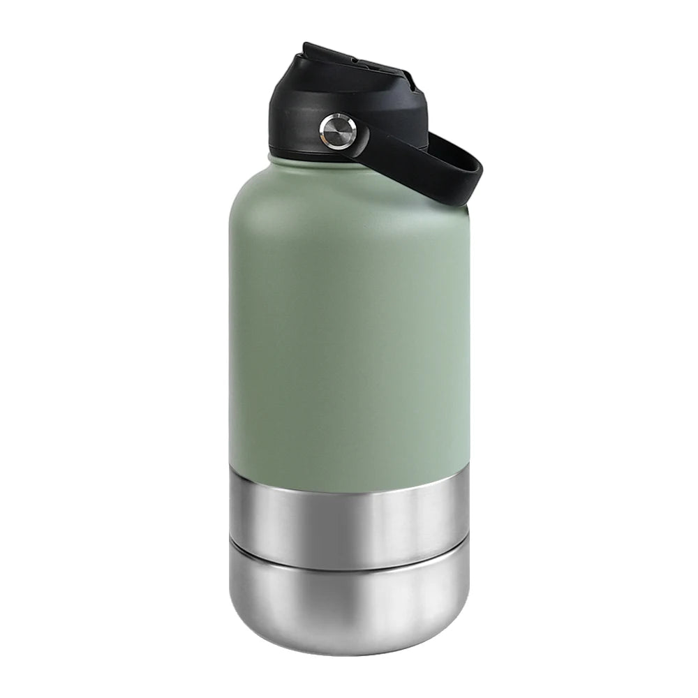 OKKPETS 3 in 1 Stainless Steel  Water Bottle